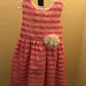 Fancy pink dress for little girls